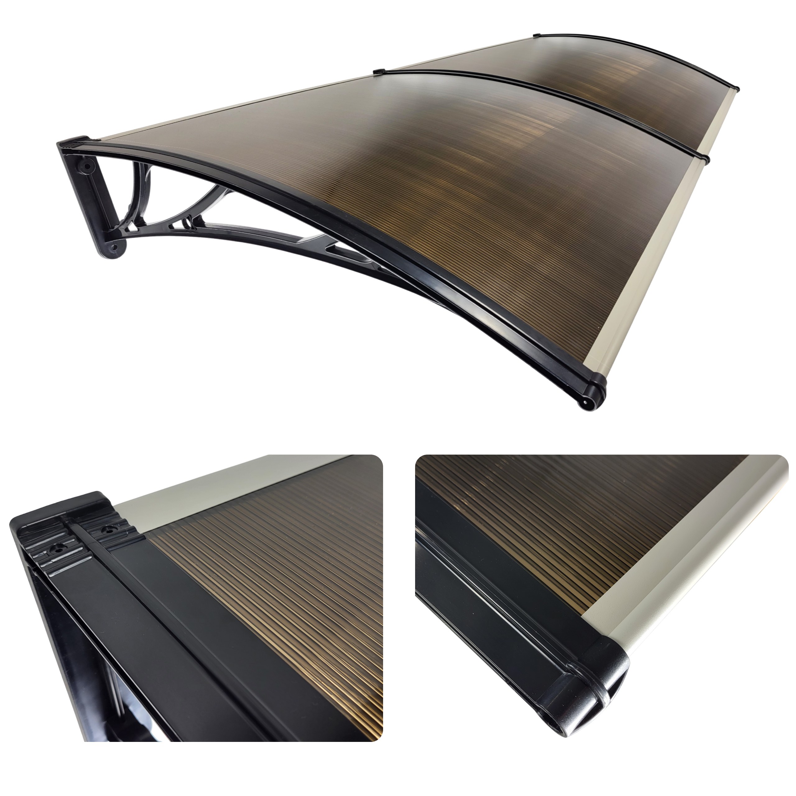 Nowoczesny daszek nad drzwi 200x80 Metal-Gum